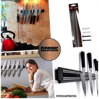 Magnetic Bar Magnet Holder for Knives, Tools, Kitchen, Workshop, 37.5cm Clink
