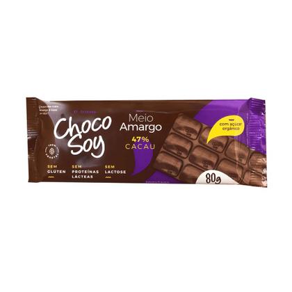 Imagem de Barra Meio Amargo 80gr - Chocosoy