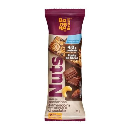 Imagem de Barra Nuts Castanhas e Chocolate 12 unidades de 25g