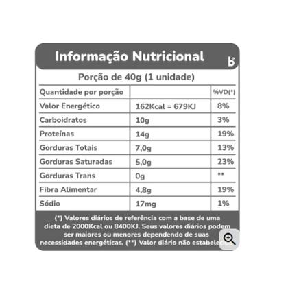 Imagem de Barra Protein Q-VITA Brownie Choc Zero 36g (18 Unidades)