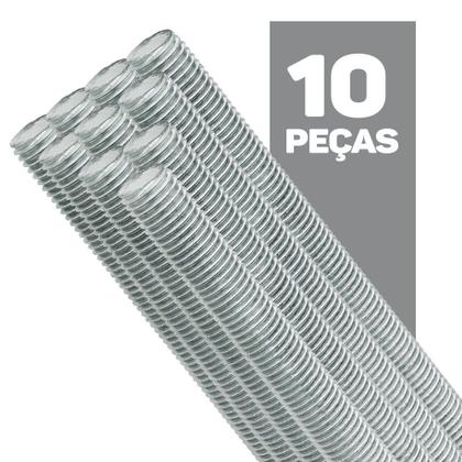Imagem de Barra Roscada Zincada 3/8 com 10 Peças Ciser
