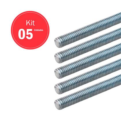 Imagem de Barra rosqueada inox (C) 5/16 1M 5 unidades - Belenus
