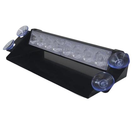 Imagem de Barra sinalizadora giroflex de led com suporte de fixacao 10 a 80v 18w branco