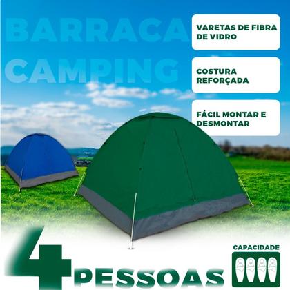 Imagem de Barraca 4 Lugares Pessoas Camping Iglu Acampamento Camping