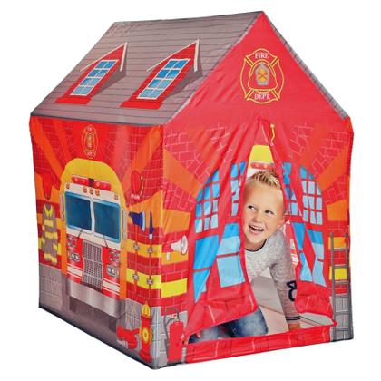 Imagem de Barraca Cabana Infantil Estação Bombeiro Vermelha Menino - Dm Toys