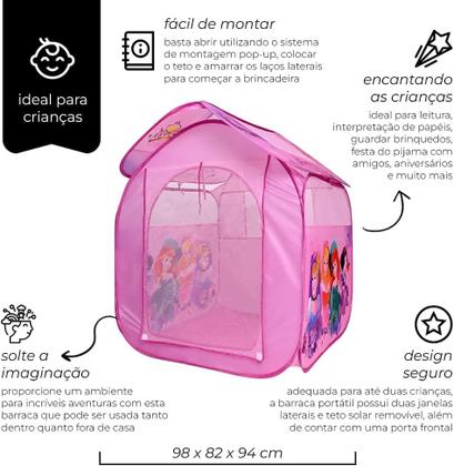Imagem de Barraca Cabana Infantil Princesas Casinha Tenda Toca Menina Brincadeira