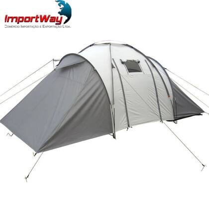 Imagem de Barraca Camping Acampamento Praia 7 Pessoas Iglu 3 Quartos 1 Sala Bolsa Transporte Importway IWBC-7P