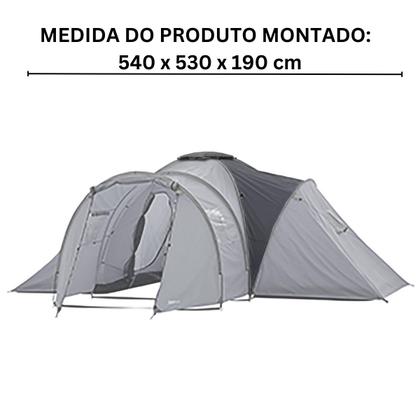 Imagem de Barraca Camping Acampamento Praia 7 Pessoas Iglu 3 Quartos 1 Sala Bolsa Transporte Importway IWBC-7P