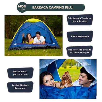 Imagem de Barraca Camping Mor Iglu Life Até 4 Pessoas Acampamento