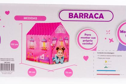 Imagem de Barraca Casinha Rosa Grande + Jantarzinho + Boneca Que Fala