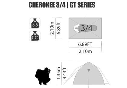 Imagem de Barraca cherokee gt 3/4 p 151200-un