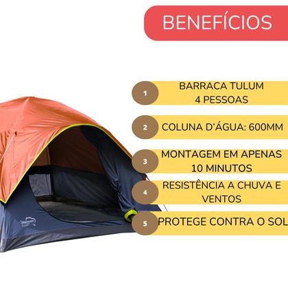 Imagem de Barraca Coleman Tulum Camping Natureza Conforto 4 Pessoas