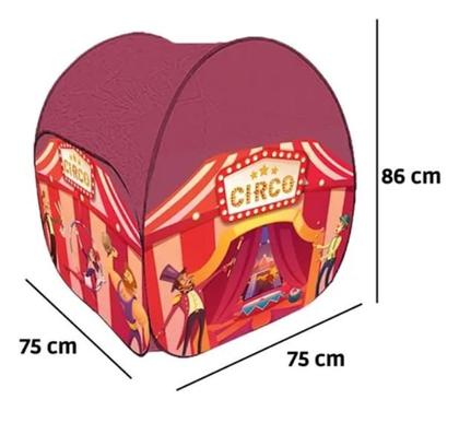 Imagem de Barraca dobrável portátil infantil bombeiro/circo/cozinha/salão de beleza com bolsa transporte