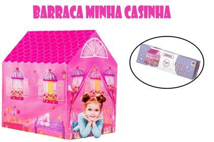 Imagem de Barraca Infantil Grande 102Cm Rosa + Boneca Com Mamadeira