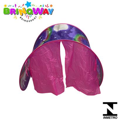 Imagem de Barraca infantil para cabeceira de cama rosa menina