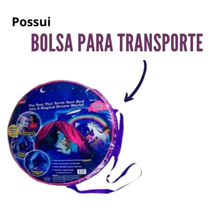 Imagem de Barraca infantil para cabeceira de cama rosa menina