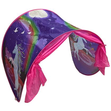 Imagem de Barraca infantil para cabeceira de cama rosa menina