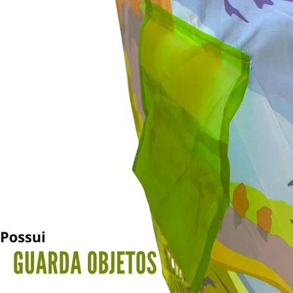 Imagem de Barraca infantil para cabeceira de cama verde menino