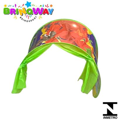 Imagem de Barraca infantil para cabeceira de cama verde menino