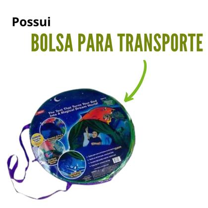 Imagem de Barraca infantil para cabeceira de cama verde menino