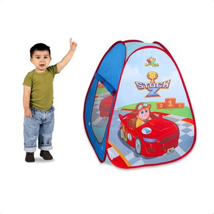 Imagem de Barraca Infantil Retrátil Dobrável Crianças Tenda Toca Azul Verde Rosa Menino Menina