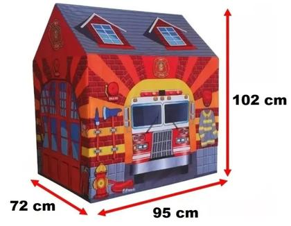 Imagem de Barraca Infantil Tenda Unissex Grande Estação Bombeiro 102cm Original