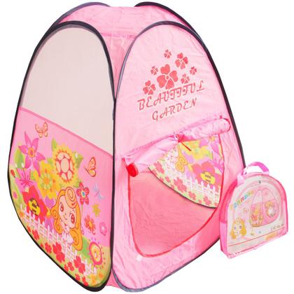 Imagem de Barraca Infantil Toca Dobrável Menina Princesa Cabana Tenda Divertida Rosa Brinqway BW135RS