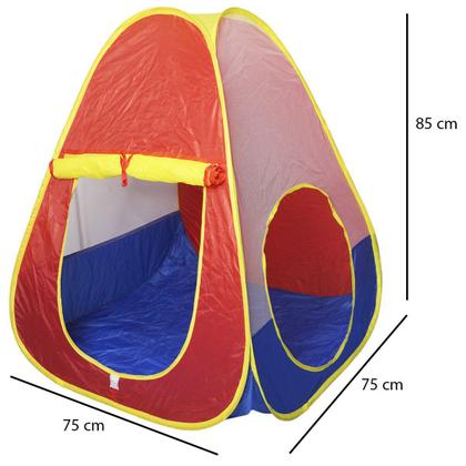 Imagem de Barraca Infantil Toca Dobrável Menino Menina Cabana Tenda Divertida Colorida Brinqway BW-063