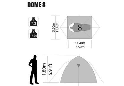 Imagem de Barraca nautika dome 8 unica - 155570-un