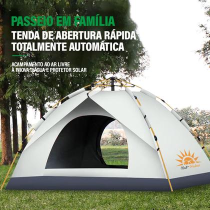 Imagem de Barraca para Camping até 4 Pessoas Impermeável Expansão Automática Abertura Rápida