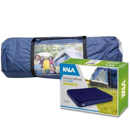 Imagem de Barraca para Camping LUNA com Proteção 8 Pessoas com Colchão Inflável de Casal KALA