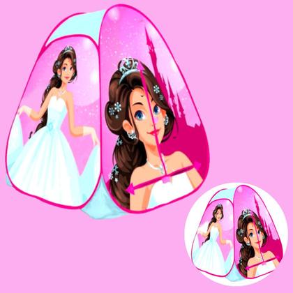 Imagem de Barraca Pequena Princesa Infantil Dobrável Rosa Feminino