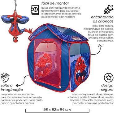 Imagem de Barraca Portátil Marvel Casa Homem Aranha Zippy Mimo Style 4316