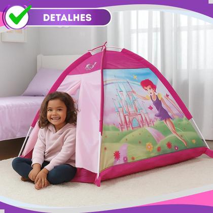 Imagem de Barraca Toca Infantil Grande Meninas Fadinha Feliz Rosa