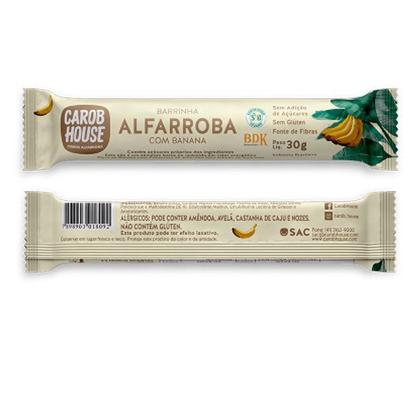 Imagem de Barras de Alfarroba com Banana Carob House Cx 18 un