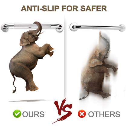 Imagem de Barras de apoio para chuveiro Tesuchan, aço inoxidável de 40 cm, pacote com 2