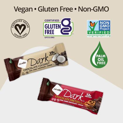Imagem de Barras de proteína NuGo Dark Chocolate Pretzel & Mint Chip 24x40g