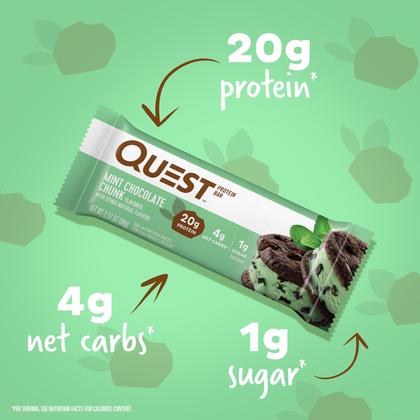 Imagem de Barras de proteína Quest Nutrition Mint Chocolate Chunk 20g 12