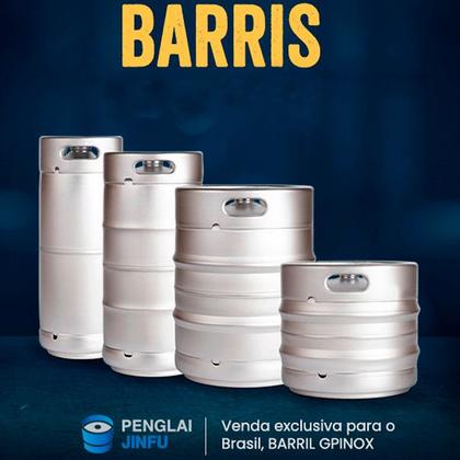 Barril De Chopp Inox 50 Litros Euro C/ Tubo Sifão - Compree - Dornas e ...