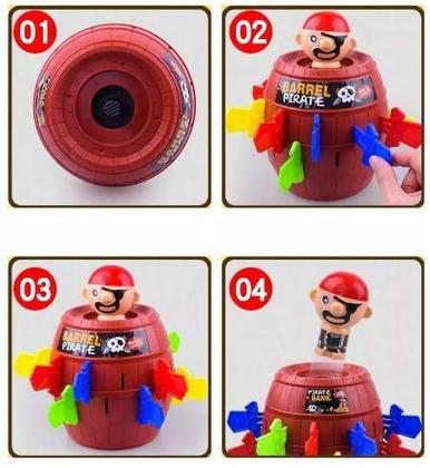 Barril Pirata Diversão Garantida Brinquedo infantil 16x10 Empolgante - zein Imagem de Barril Pirata Diversão Garantida Brinquedo infantil 16x10 Empolgante