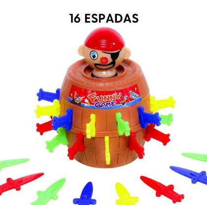 Barril Pirata Diversão Garantida Brinquedo infantil 16x10 Empolgante - zein Imagem de Barril Pirata Diversão Garantida Brinquedo infantil 16x10 Empolgante