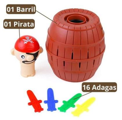 Barril Pirata Diversão Garantida Brinquedo infantil 16x10 Empolgante - zein Imagem de Barril Pirata Diversão Garantida Brinquedo infantil 16x10 Empolgante