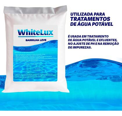 Imagem de Barrilha Leve 2kg Elevador De Ph Para Piscina, Água Whitelux