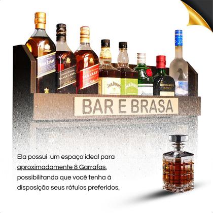 Imagem de Barzinho Adega de Parede Tabaco Fosco: Compacto e impressionante!