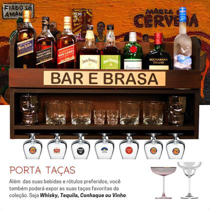 Imagem de Barzinho Adega de Parede Tabaco Fosco: Compacto e impressionante!