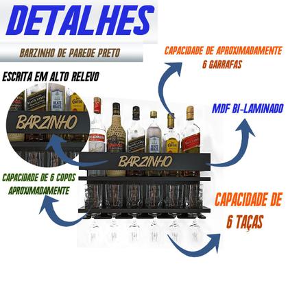 Imagem de Barzinho de Parede Porta Copo  Boteco Terapia PR