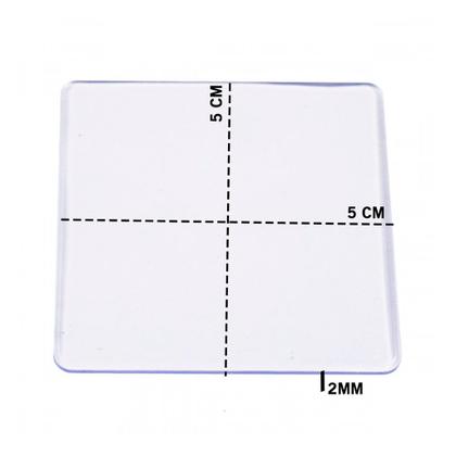 Imagem de Base Acrílica 4x4 Quadrada Sem Borda Para Artesanatos Com 70 Unidades