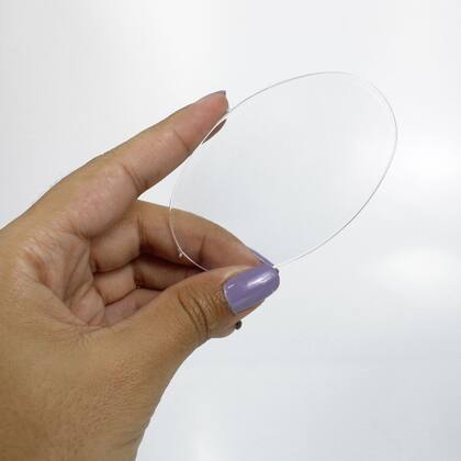 Imagem de Base Acrílica 8x5 Oval Para Artesanato Biscuit Sem Borda 20 Unidades