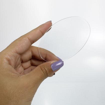 Imagem de Base Acrílica 8x5 Oval Para Artesanato Biscuit Sem Borda 20 Unidades