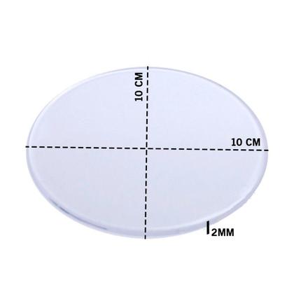 Imagem de Base Acrílica Artesanato Faça Voce Mesmo Redonda 12cm + 10cm - 20 Unidades Cada